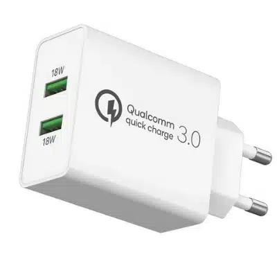 홈플래닛 퀄컴공식인증 QC3.0 36와트 고속충전기 (18W+18W 동시 사용)	 추천