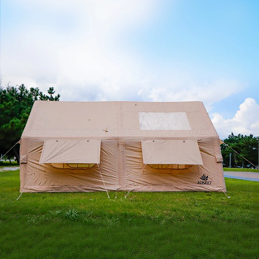 아이순스 에어텐트 캠핑텐트 원터치텐트 감성 글램핑 텐트 가족텐트 거실형,