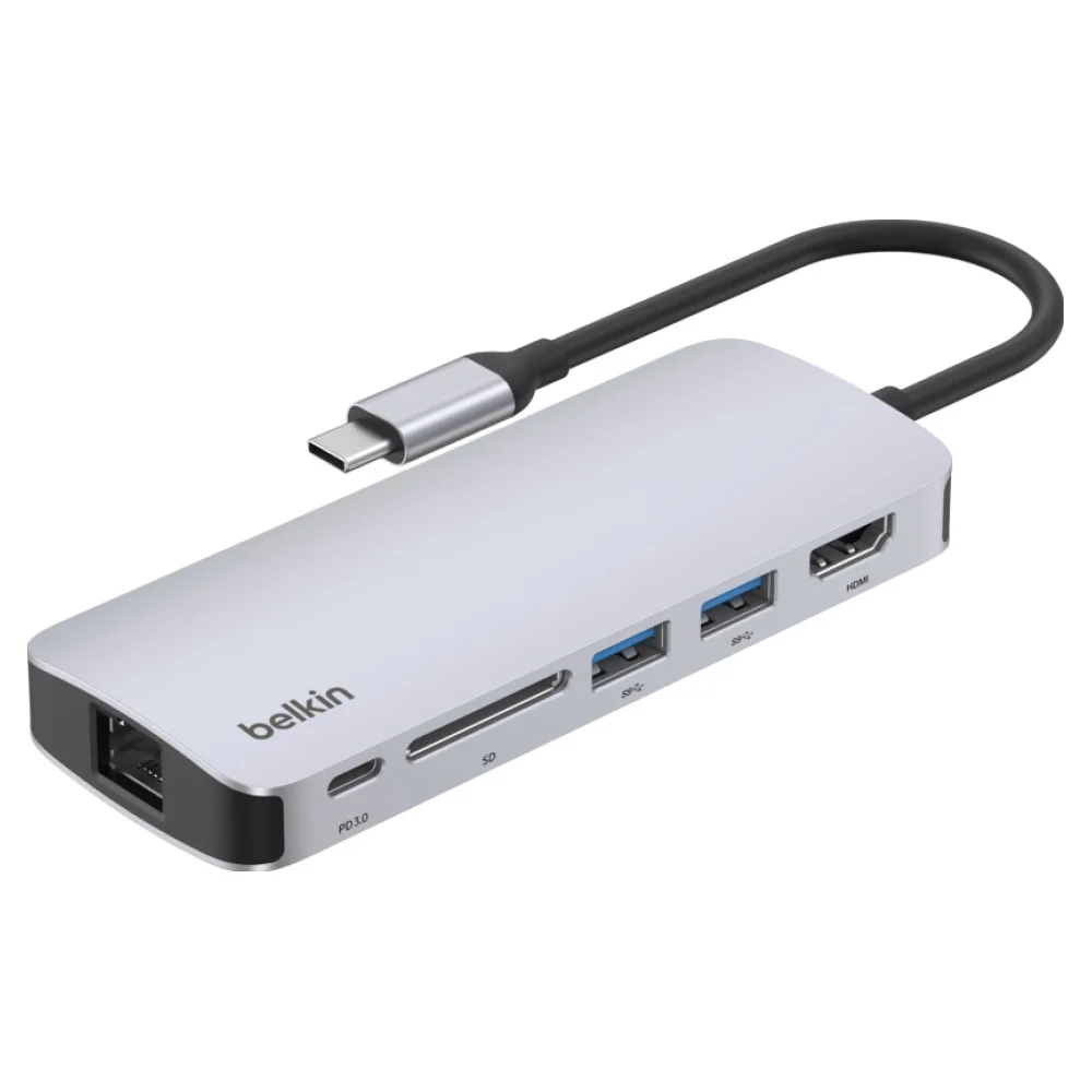 벨킨 connect USB C 6in1 멀티 포트 허브 어댑터 AVC0