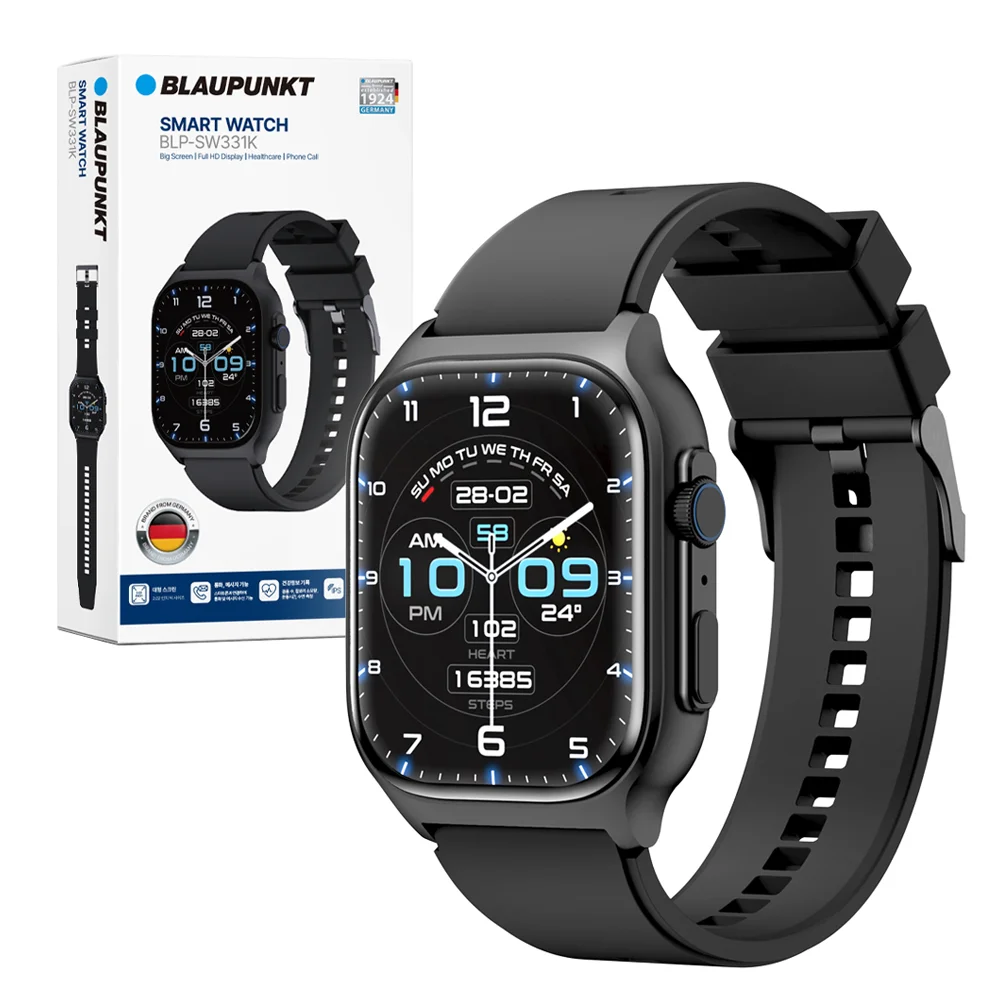 블라우풍트 스마트 워치, 블랙, 5cm, 블루투스