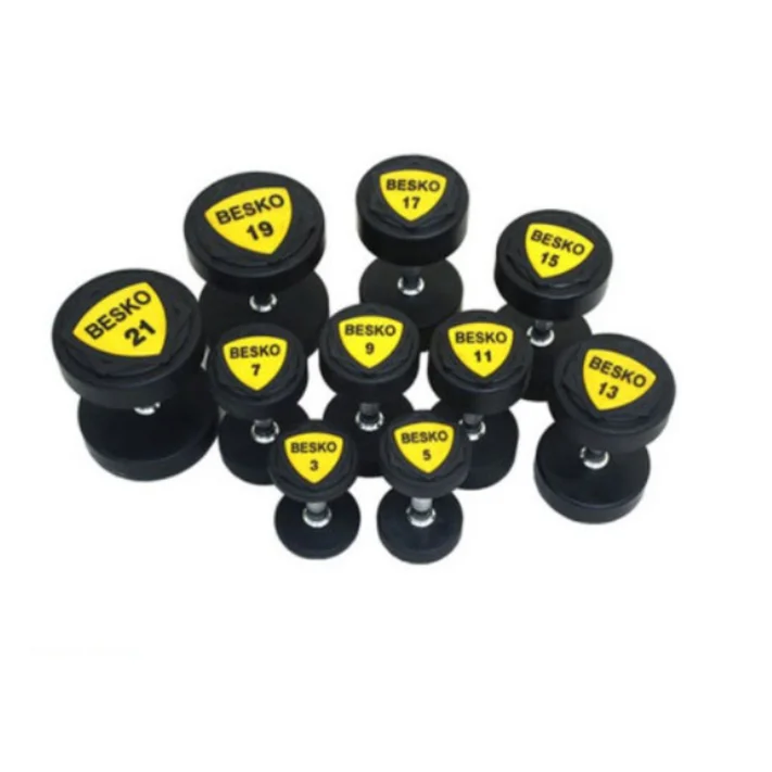 베스코 - 고급TPU아령 낱개 최고급 우레탄 고무덤벨 중량 선택, 1개,