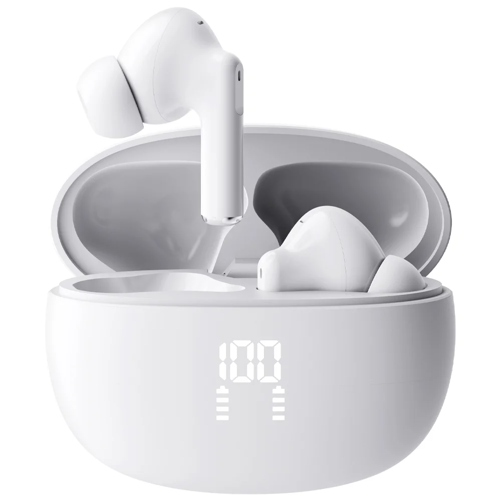 프랑스 톰슨 ENC 노이즈 캔슬링 LED 블루투스 6.0 이어폰 무선 방