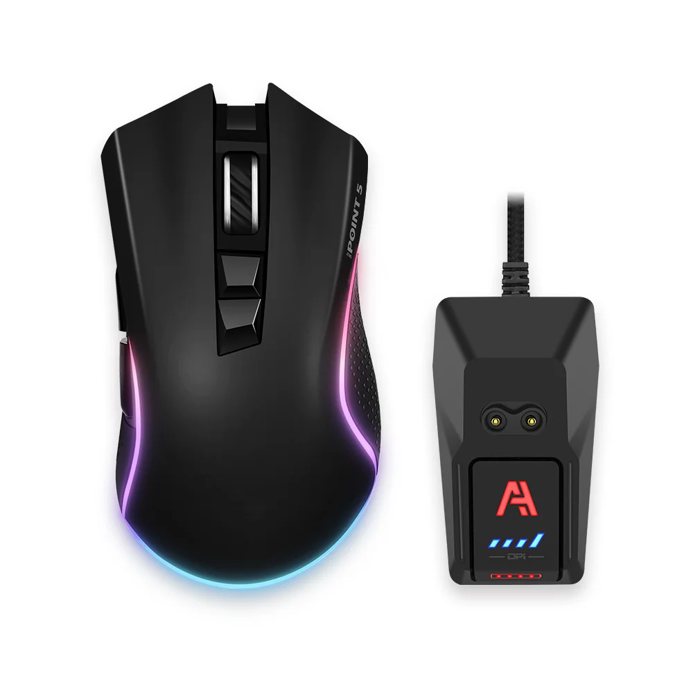 에이투 포인트5 게이밍 충전형 사무용 RGB 모드 7버튼 유무선 마우스