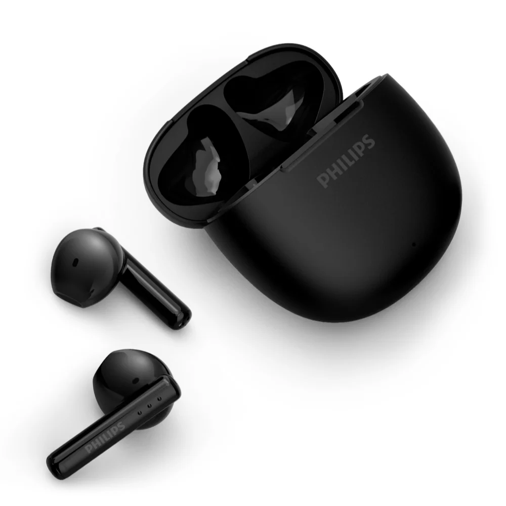 필립스 ENC 노이즈캔슬링 무선 블루투스 이어폰, TAT1139, 블랙,