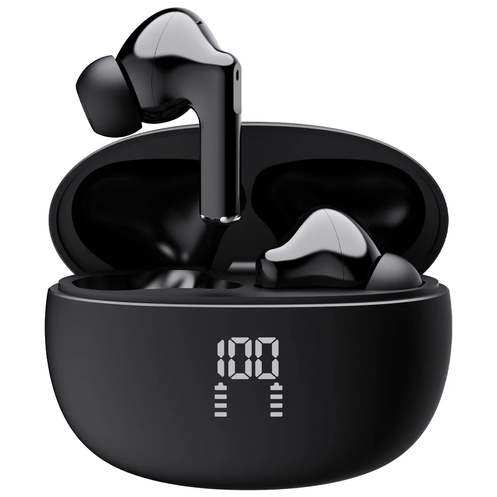 프랑스 톰슨 ENC 노이즈 캔슬링 LED 블루투스 6.0 이어폰 무선 방