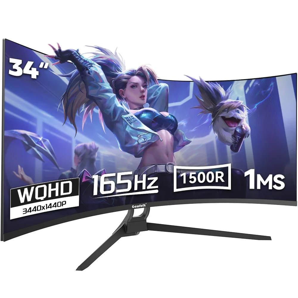 34인치 울트라 와이드 게이밍 모니터 4k, UWQHD, 165Hz, 2
