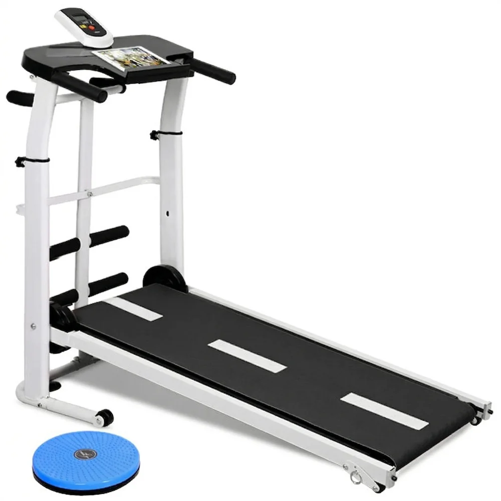 슬림맥스 각도조절 무동력 트레드밀 접이식 러닝머신, 화이트, 각도조절 런
