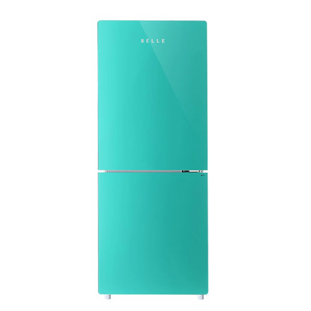 BELLE 레트로 글라스 146L 2도어 냉장고 방문설치, SRC15AM