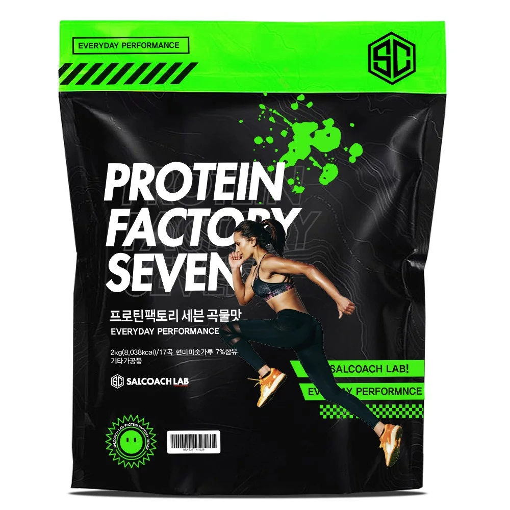 살코치 프로틴팩토리 세븐 헬스 단백질 보충제 곡물맛, 4개, 2kg