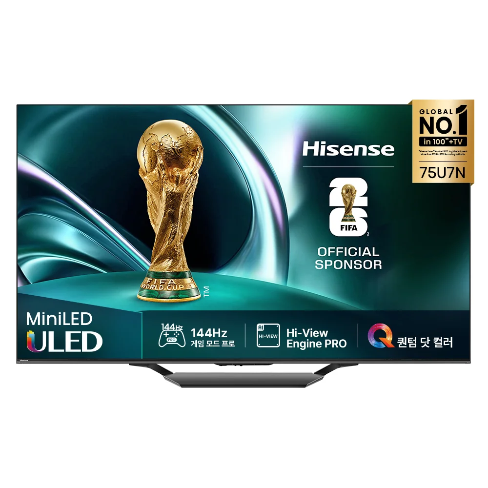 Hisense 하이센스 4K QD Mini LED 스마트TV, 191cm