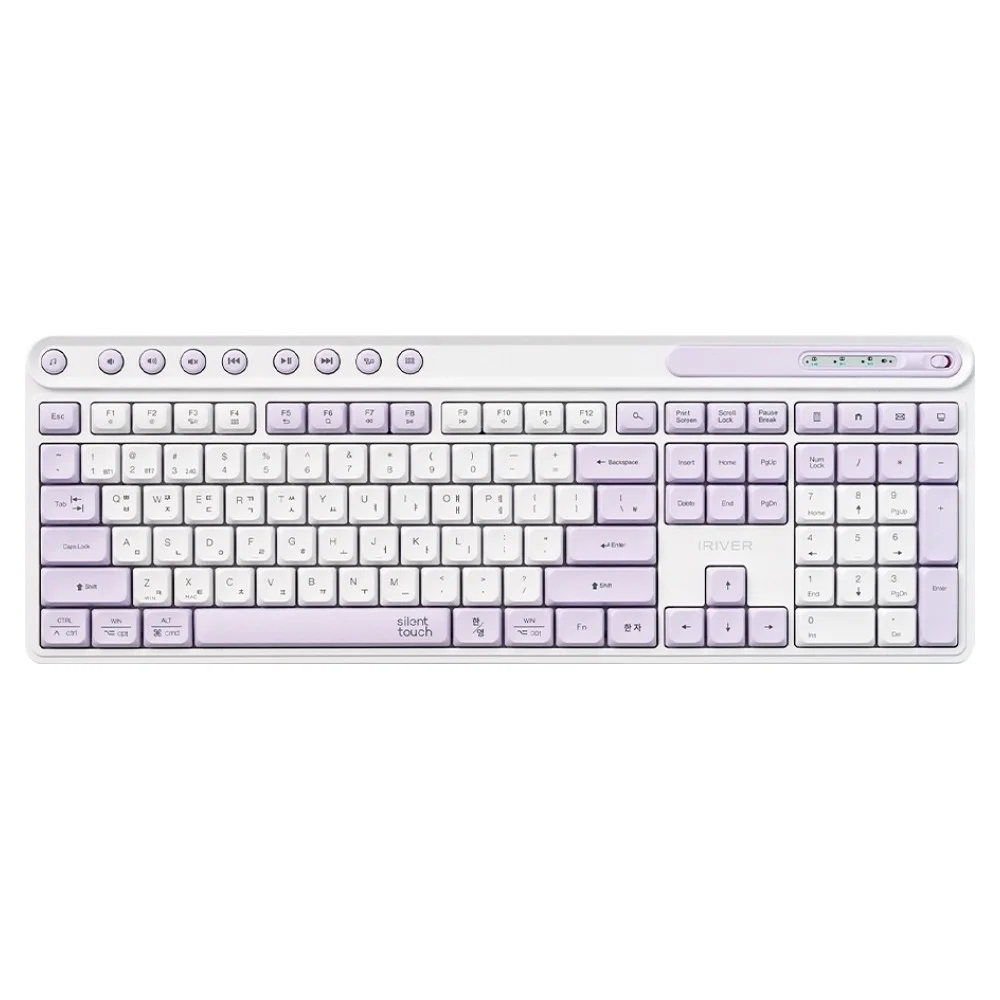 아이리버 Silent 듀얼모드 멀티페어링 블루투스 무소음 무선 키보드,