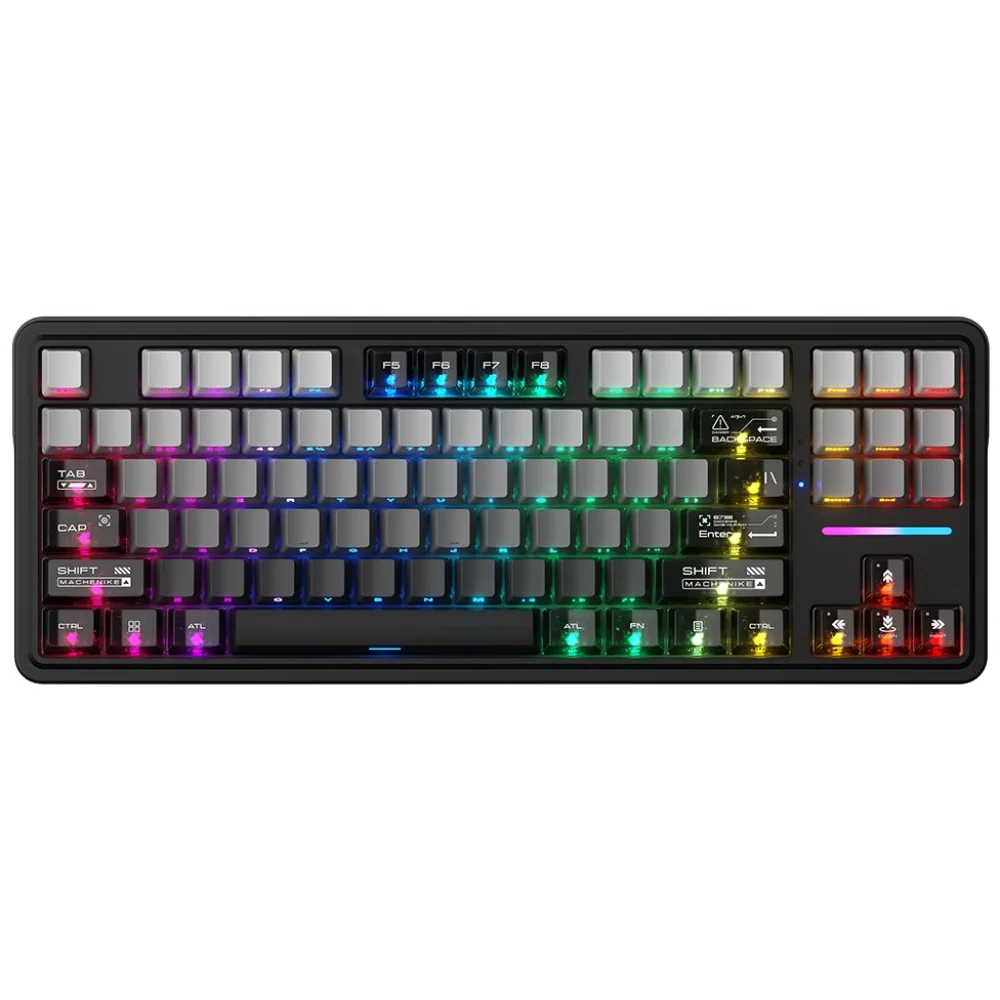 Machenike 메카닉 KG87 RGB 무선 게이밍 기계식 키보드, 딥