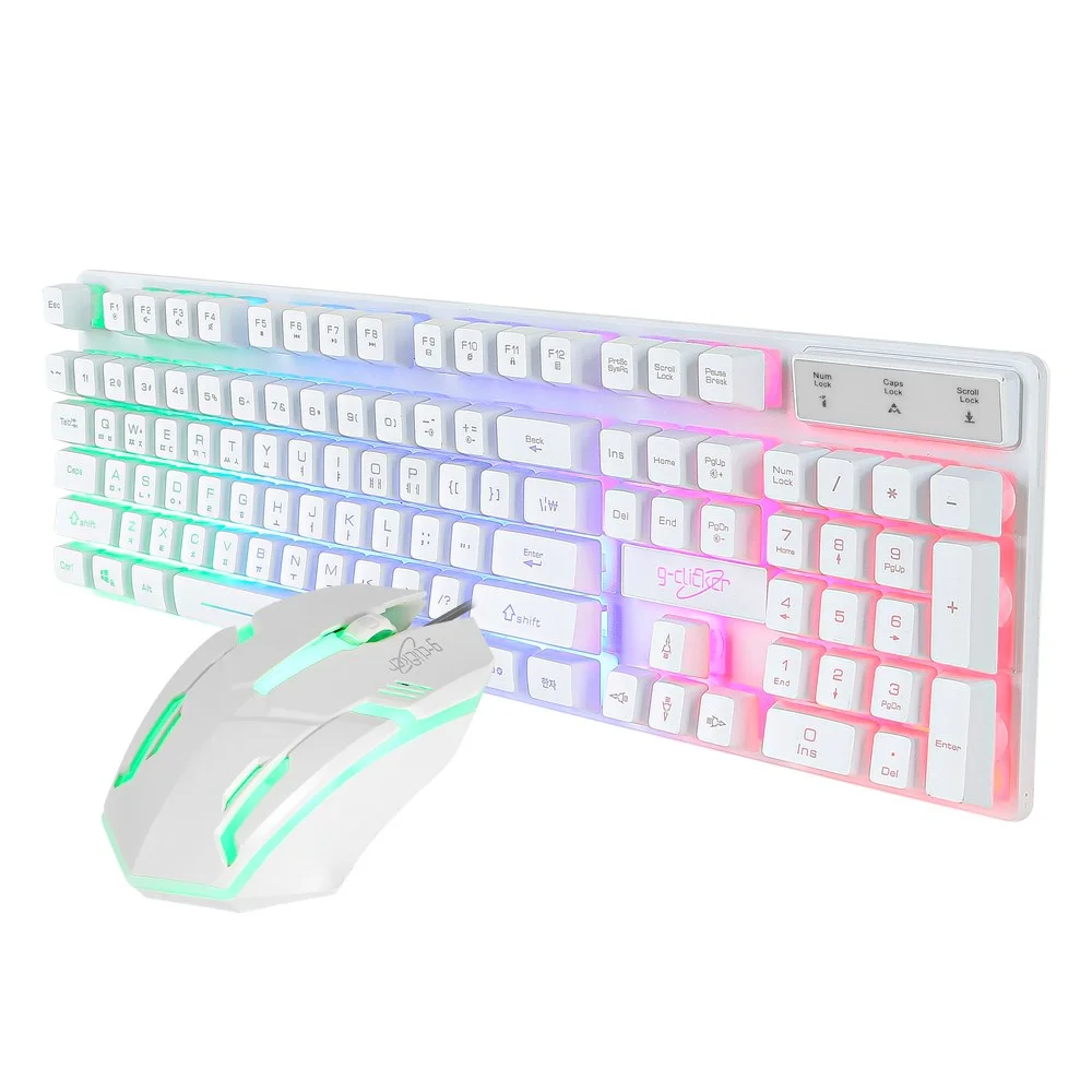 지클릭커 슈퍼히어로 GMK-180 PLUS 키보드 마우스 세트 게이밍 사