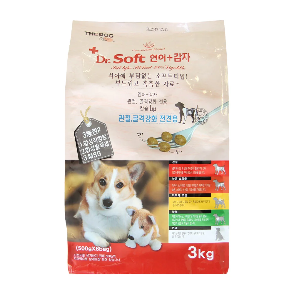 더독 강아지 닥터소프트 연어+감자, 연어, 3kg, 1개
