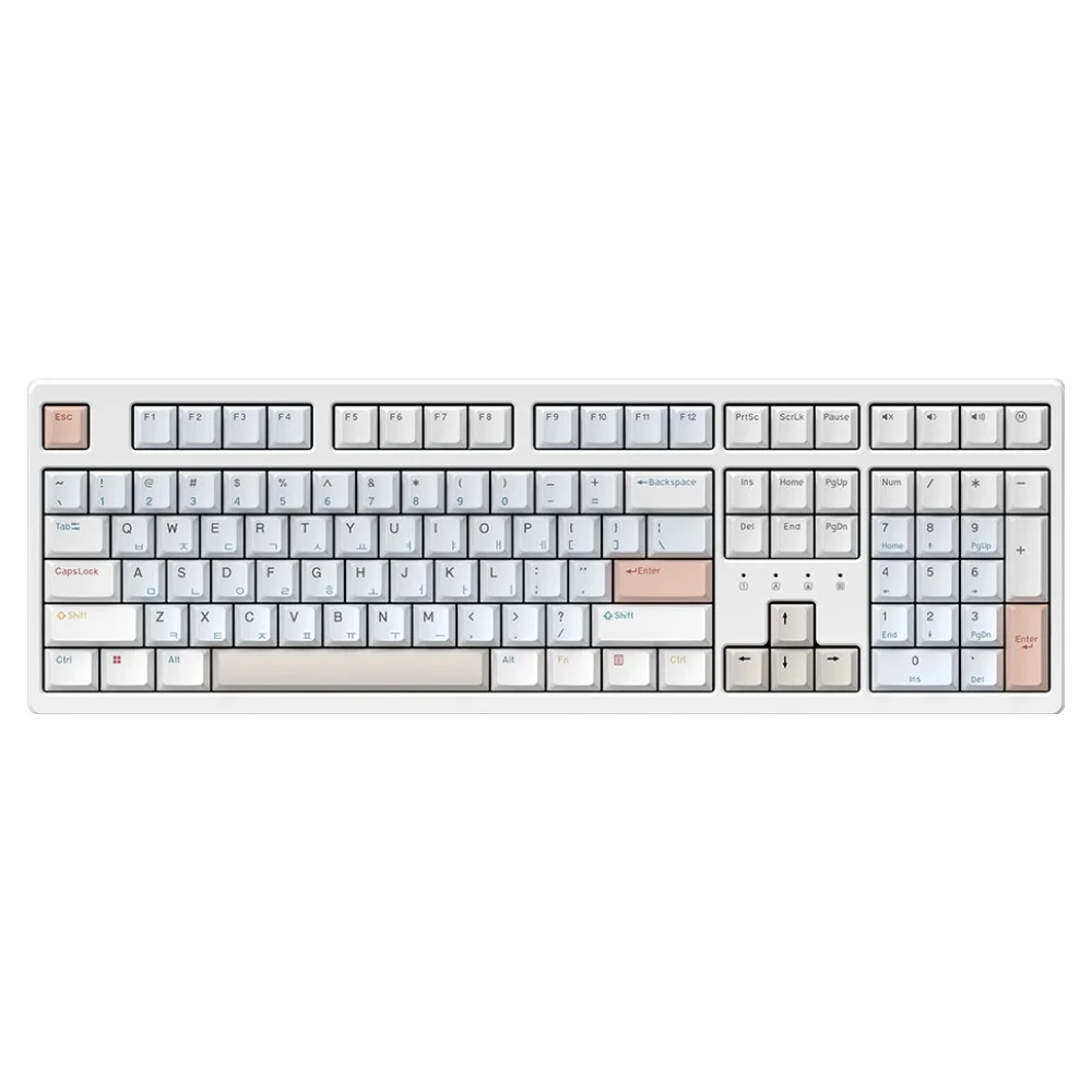 한성컴퓨터 염료승화 8K 4K 가스켓 유무선 기계식 키보드 BROWN S