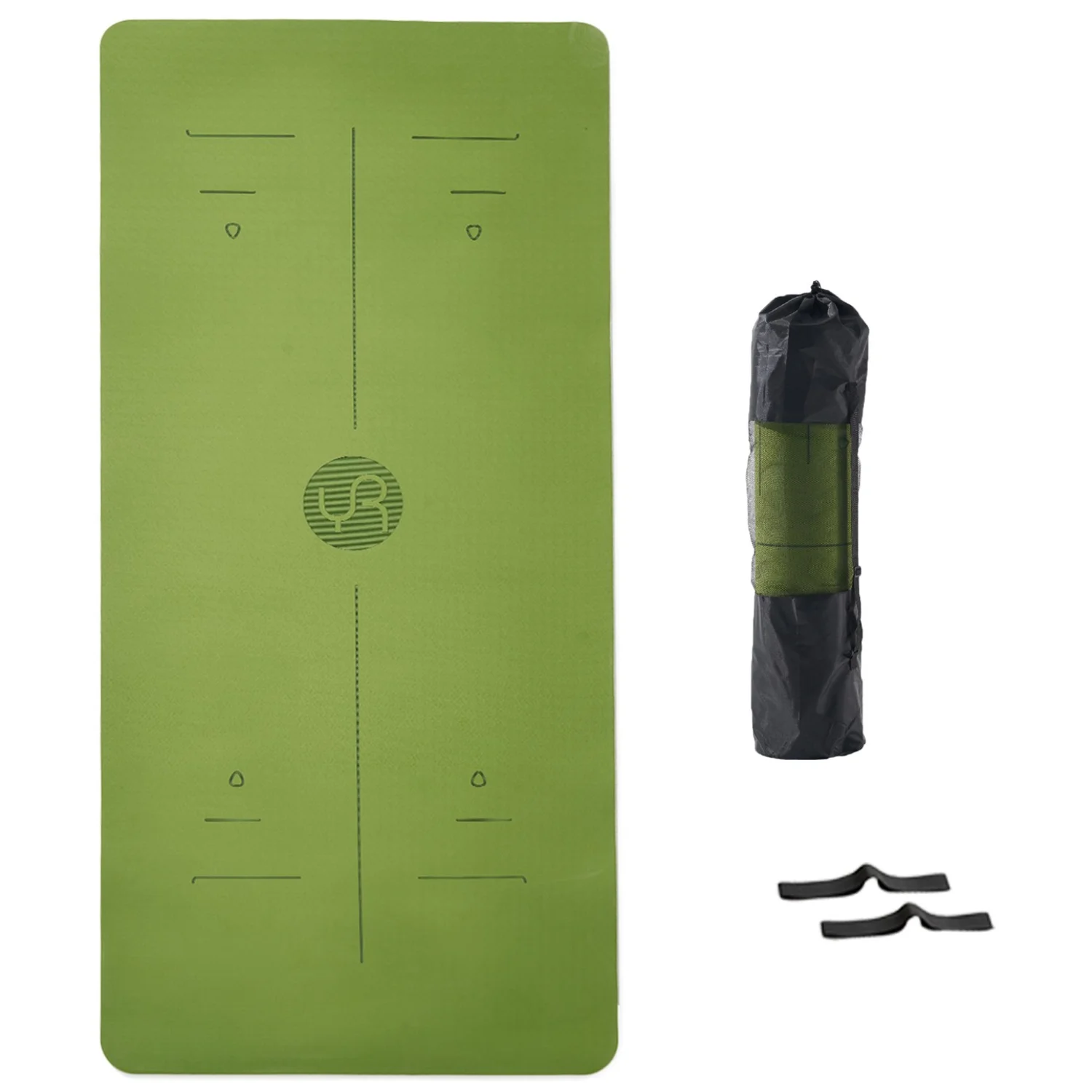 유렌 센터라인 요가매트 미끄럼방지 TPE 90cm 와이드 필라테스 운동매