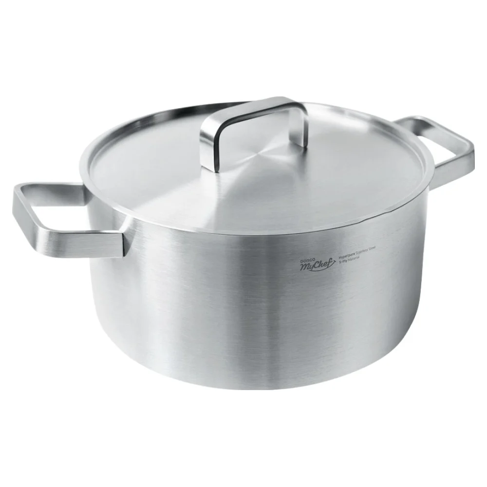 도루코 클래식 인덕션 통5중 IH 양수냄비, 28cm, 실버, 1개