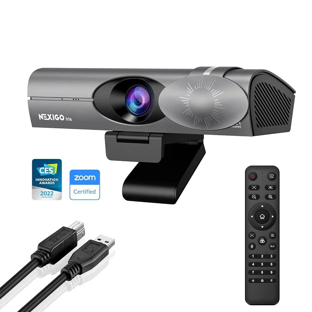 넥시고 , 1/1 8인치 소니_센서 탑재 4K AI 웹캠, 온보드 플래시