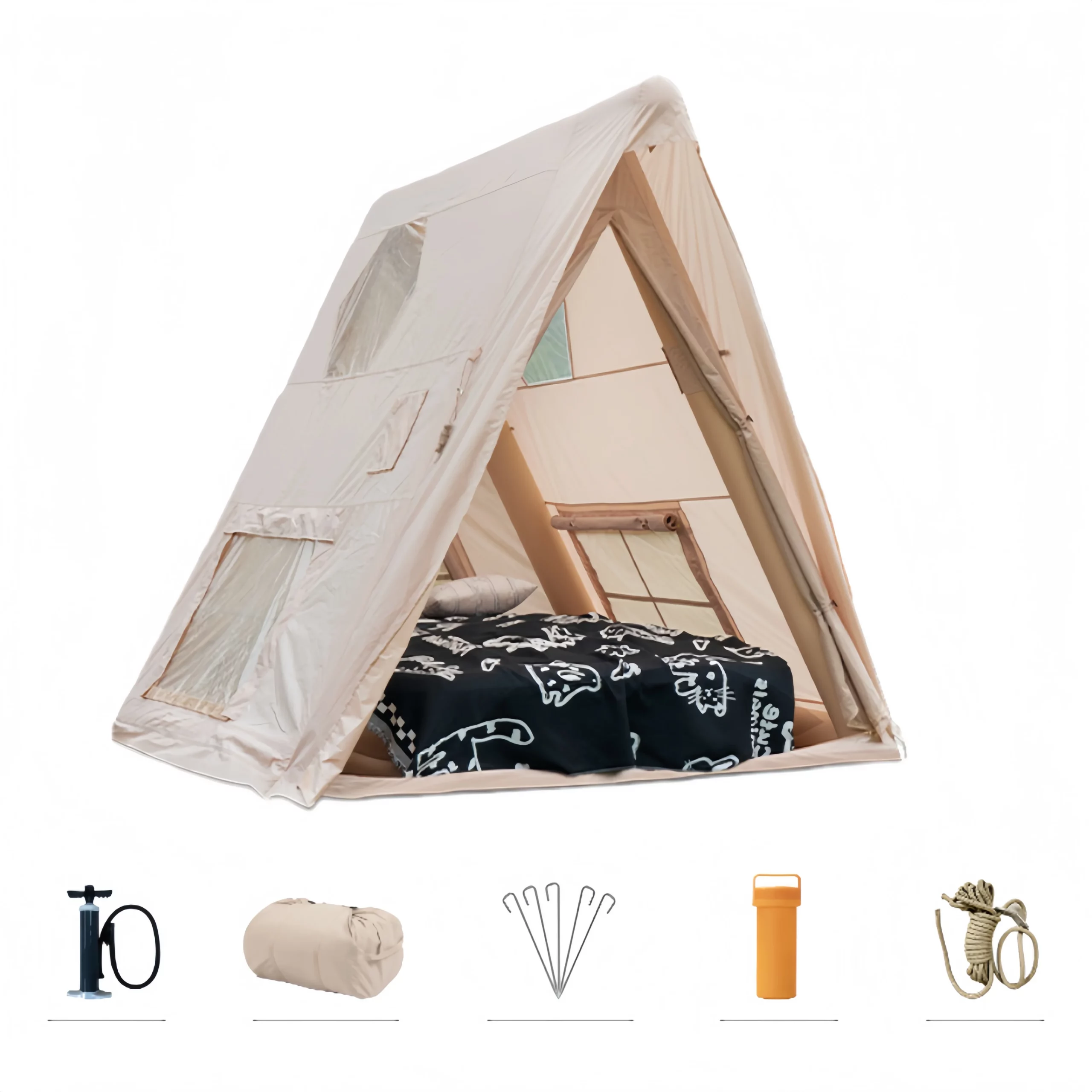 몬테리아 에어텐트 옥상 텐트 아웃도어 에어텐트 420D 2-4인용 G5