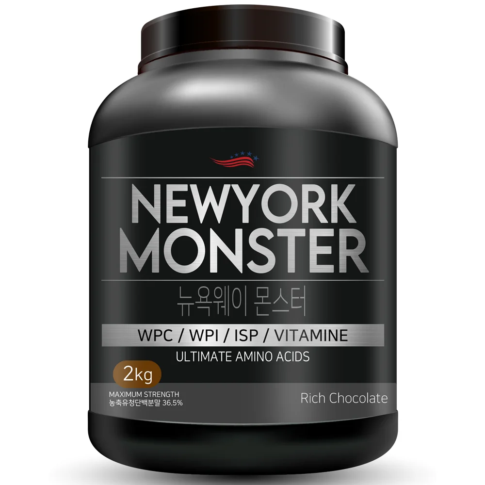 뉴욕웨이몬스터 WPI 함유 헬스보충제 단백질보충제 게이너 살찌는 체중증가