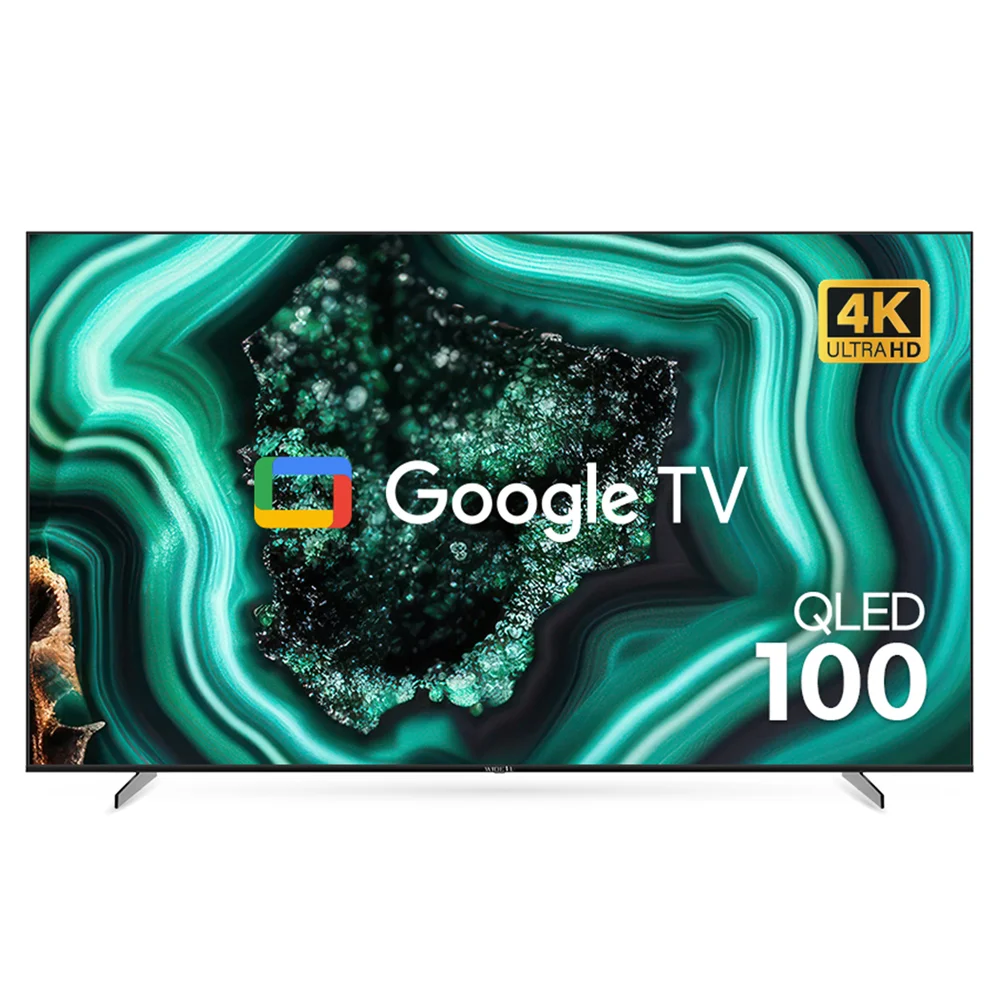와이드뷰 4K UHD QLED 구글 스마트 TV, 254cm(100인치)